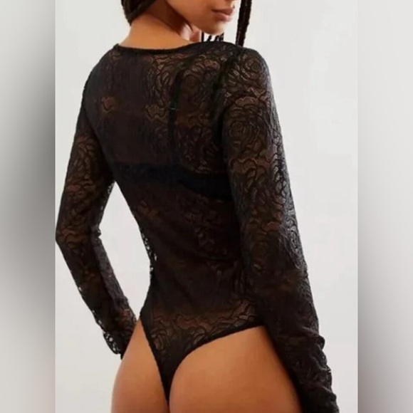 Free People In My Head Sheer Lace Bodysuit - Picture 3 of 3